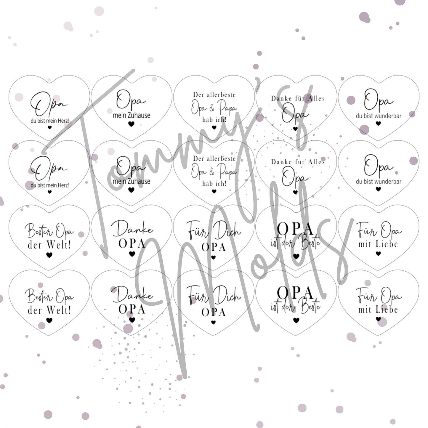 "Opa" Edition 2 | A4 Bogen für Herz