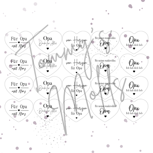 "Opa" Edition 4 | A4 Bogen für Herz