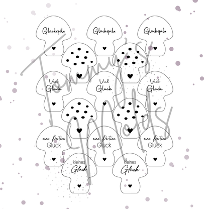 Einleger für Glückspilz Ballonlichthalter "Glückspilz"