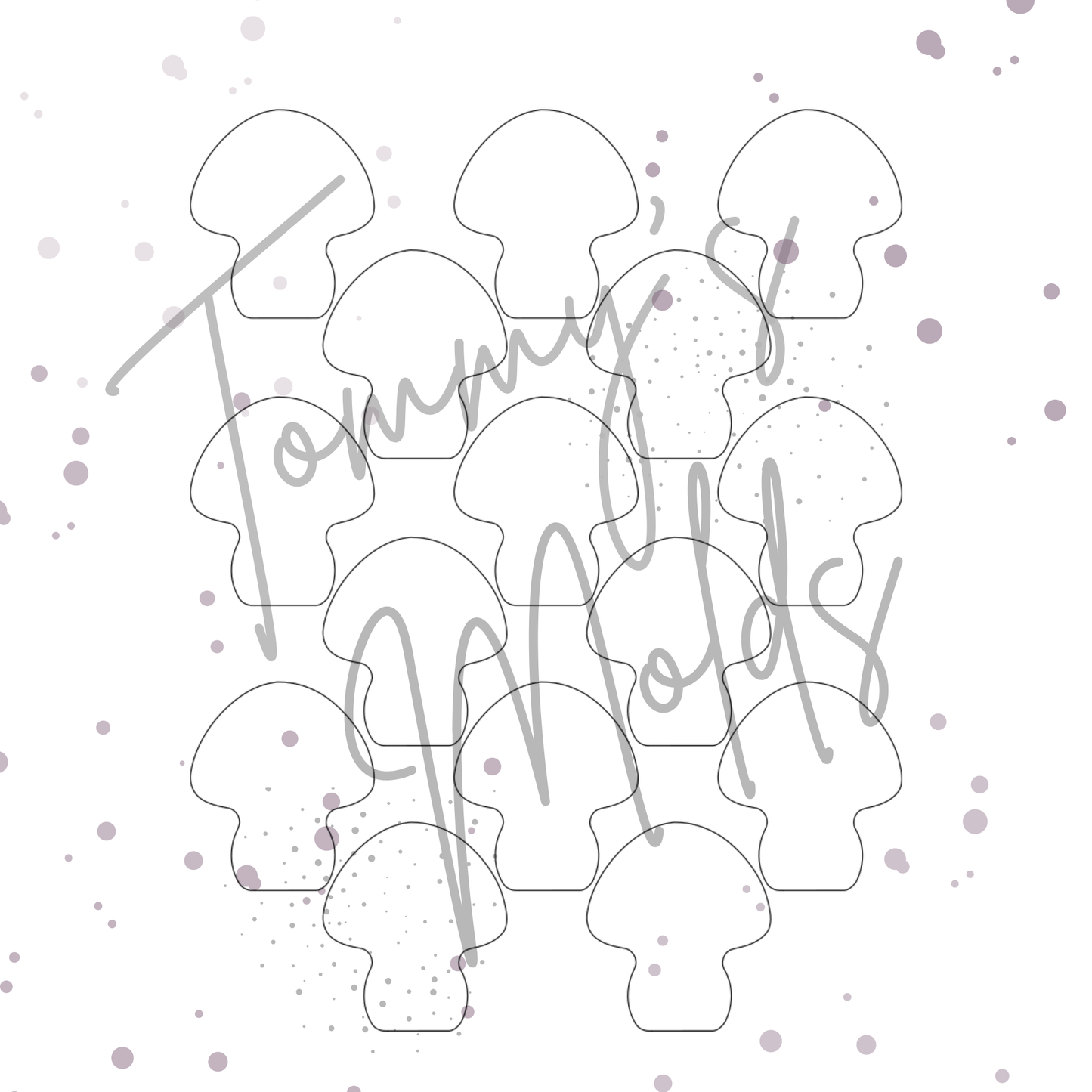 Einleger für Glückspilz Ballonlichthalter "blanko"