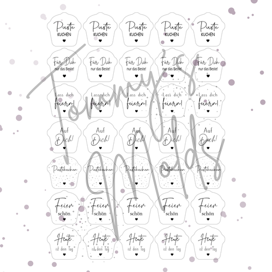 Einleger für Pustekuchen Ballonlichthalter "Puste-KUCHEN"