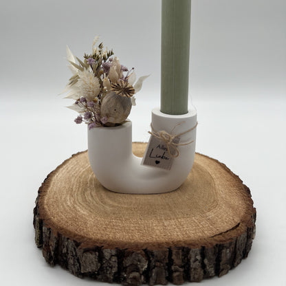 Stabkerzenhalter U Vase klein