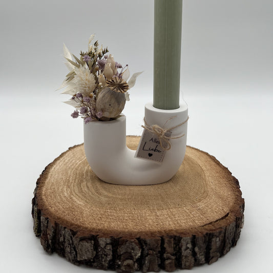 Stabkerzenhalter U Vase klein