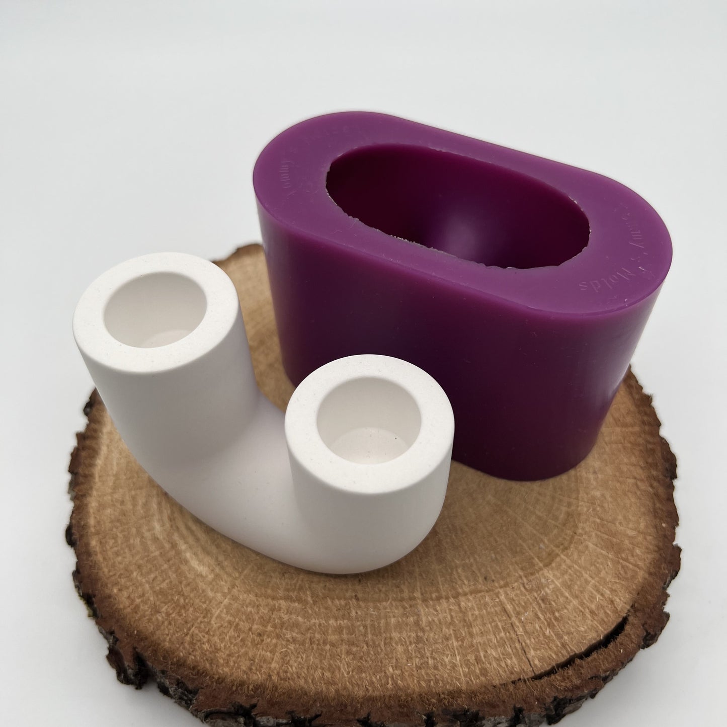 Stabkerzenhalter U Vase klein