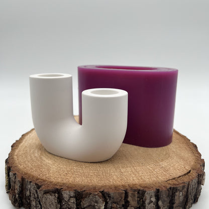 Stabkerzenhalter U Vase klein