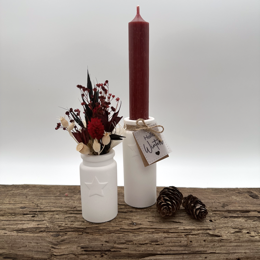Sternväschen Vase Stabkerzenhalter
