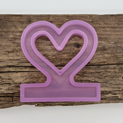 Einschieber Herz Silhouette kurz