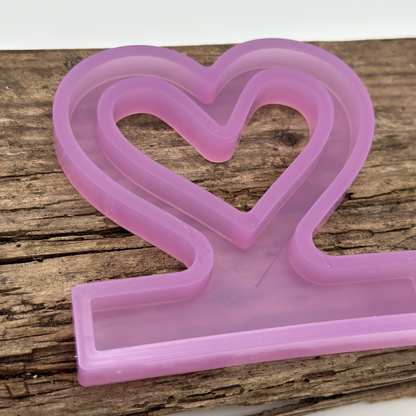 Einschieber Herz Silhouette kurz