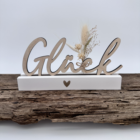 Glück Leiste | Laser- und Plotterdatei in PNG, SVG und DXF | Tommy's Molds Design für Einschieber