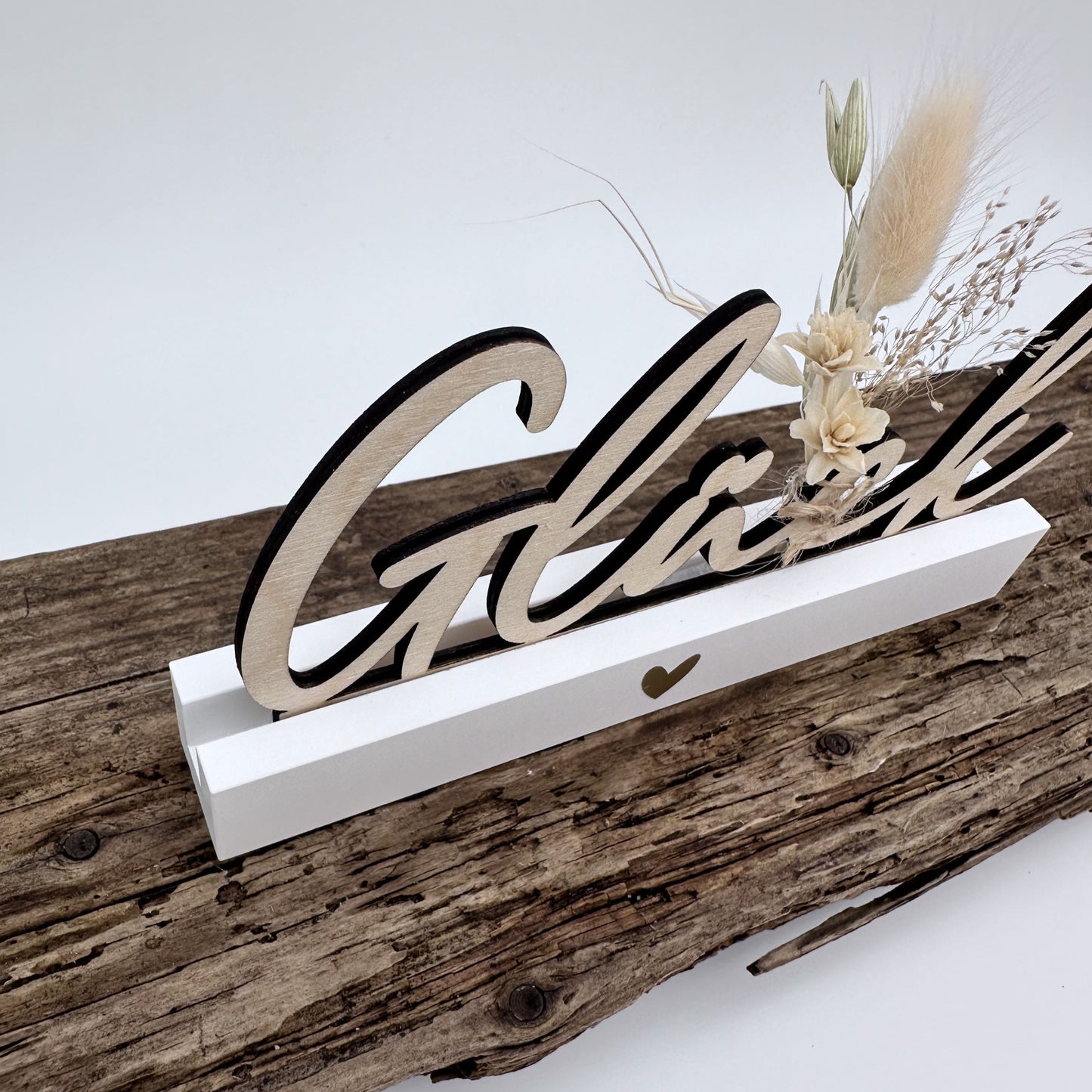 Glück Leiste | Laser- und Plotterdatei in PNG, SVG und DXF | Tommy's Molds Design für Einschieber