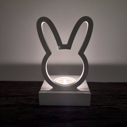 Einschieber Hase Silhouette kurz