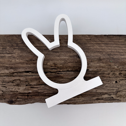 Einschieber Hase Silhouette kurz