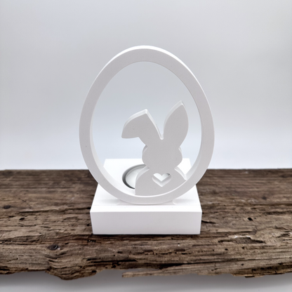 Einschieber Hase im Ei Silhouette