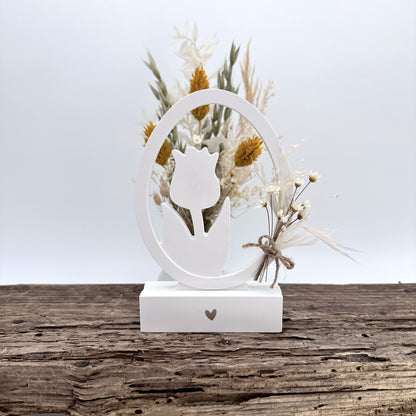 Einschieber Tulpe im Ei Silhouette kurz