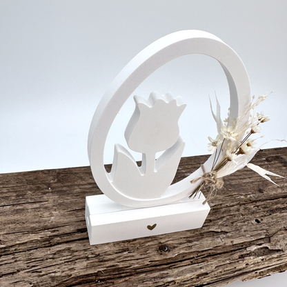 Einschieber Tulpe im Ei Silhouette kurz