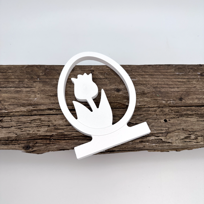 Einschieber Tulpe im Ei Silhouette kurz