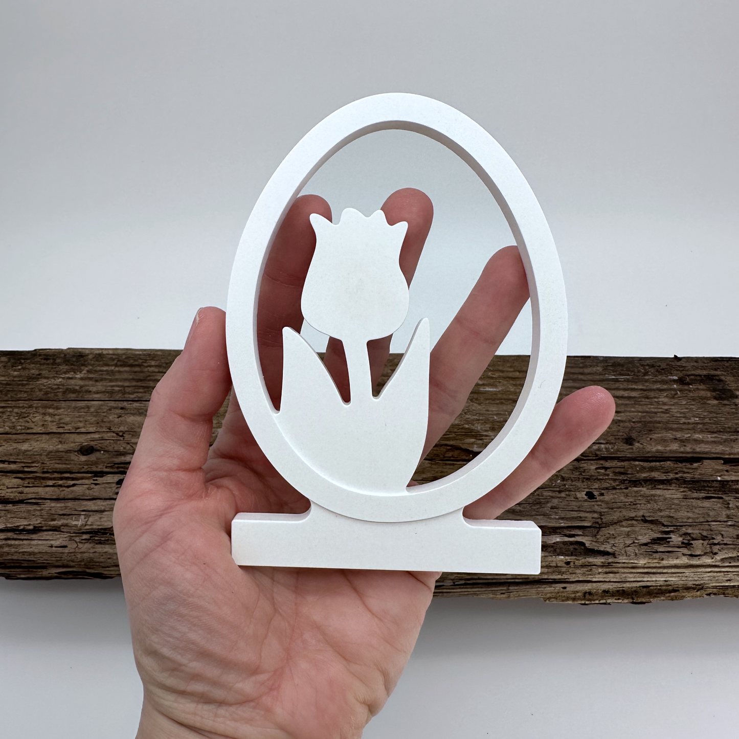 Einschieber Tulpe im Ei Silhouette kurz