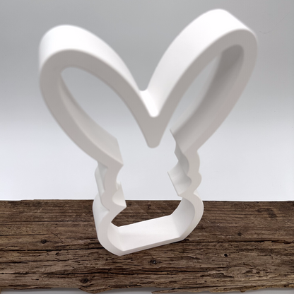 Hase Silhouette stehend 2-1