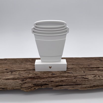 Einschieber Kaffeebecher 'Coffee to go' kurz