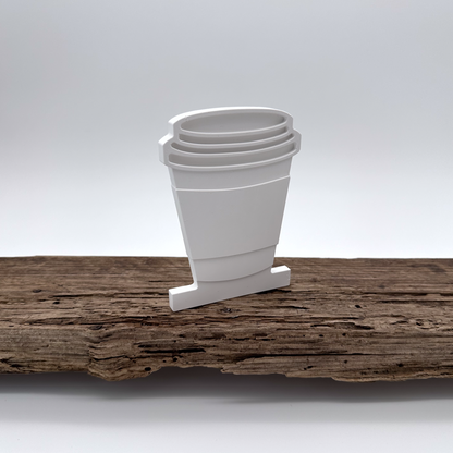 Einschieber Kaffeebecher 'Coffee to go' kurz