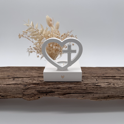 Einschieber Herz mit Kreuz kurz