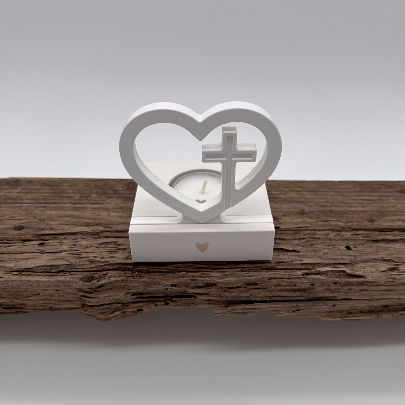 Einschieber Herz mit Kreuz kurz