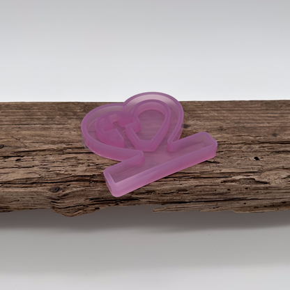 Einschieber Herz mit Kreuz kurz