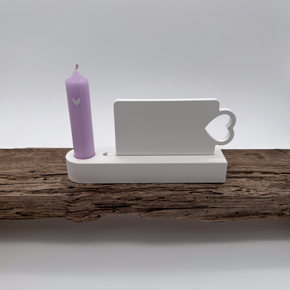 Einschieber Schild mit Herz mittel