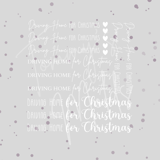 Driving Home for Christmas Klötzchenedition