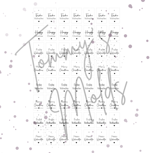 "Frohe Weihnachten" Mini Edition A5 Bogen